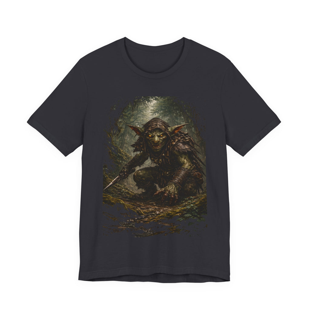 Goblin Warrior Graphic Tee — Dark Fantasy Monster T‑Shirt