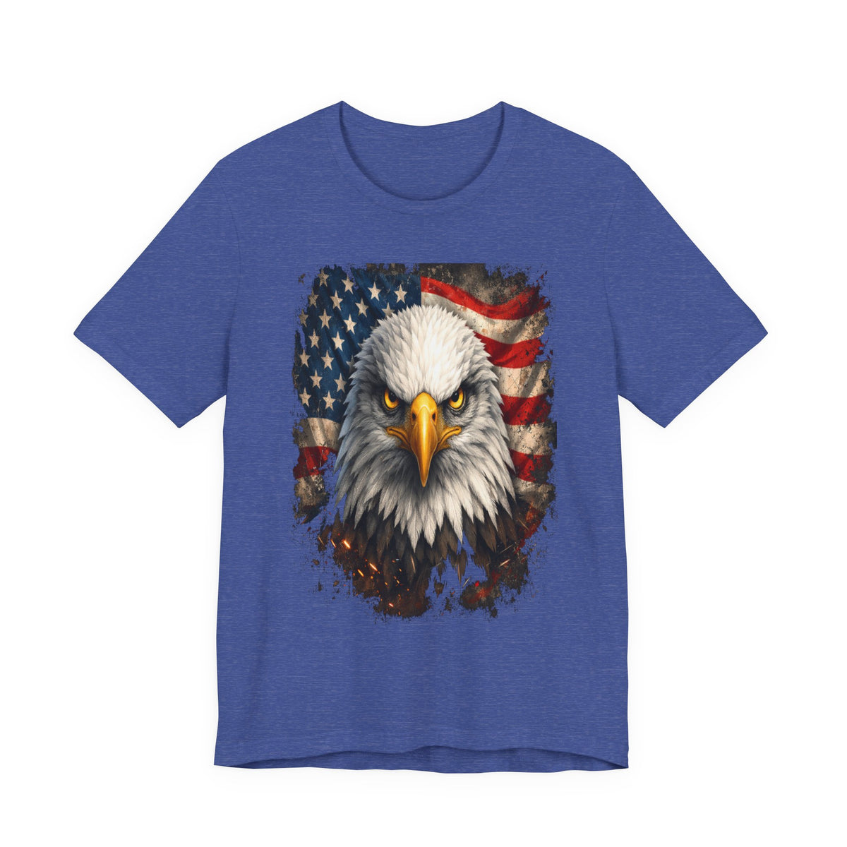 Patriotic Bald Eagle T-Shirt – American Flag Graphic Tee