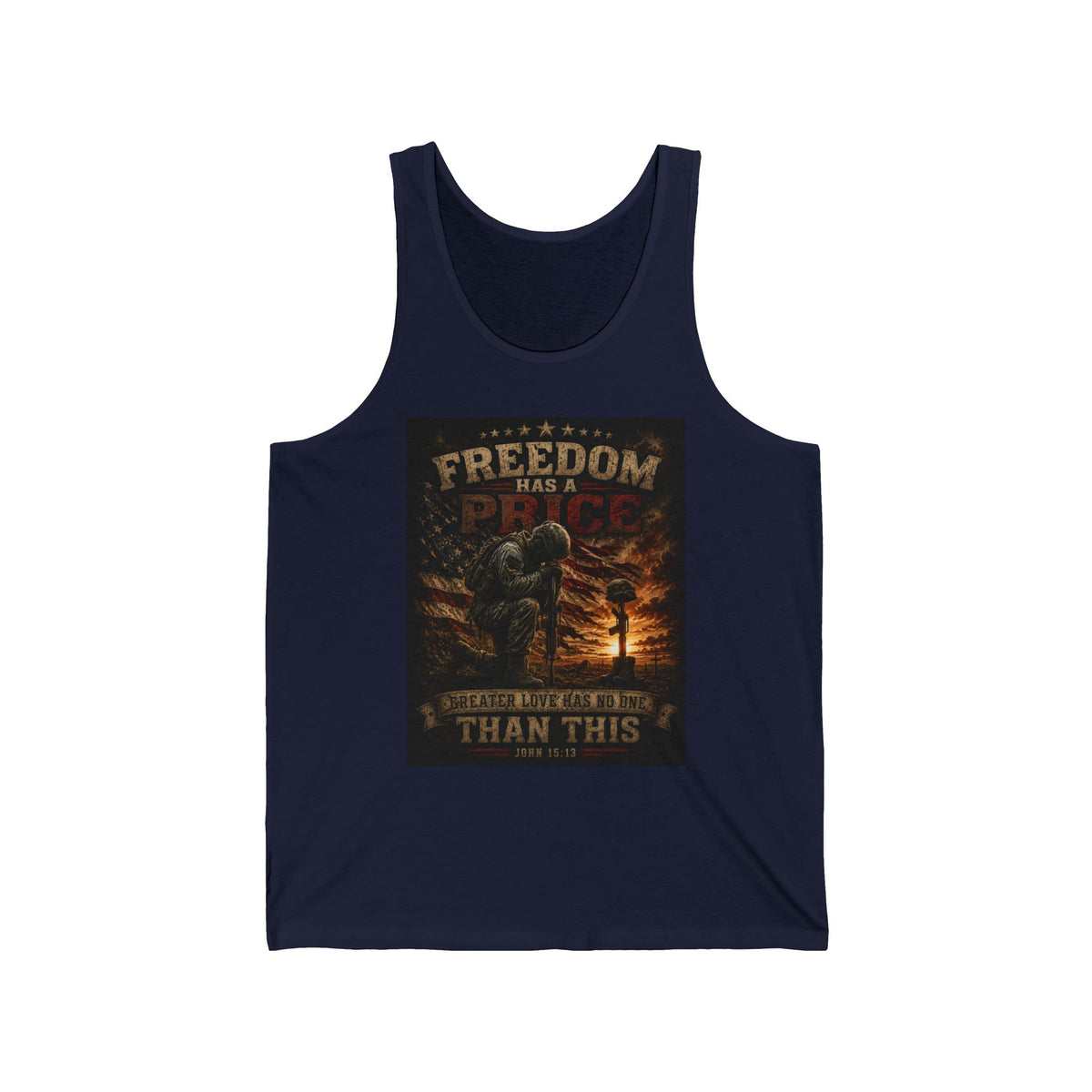 Freedom Has a Price Tank Top — Patriotic Military Veteran Tribute