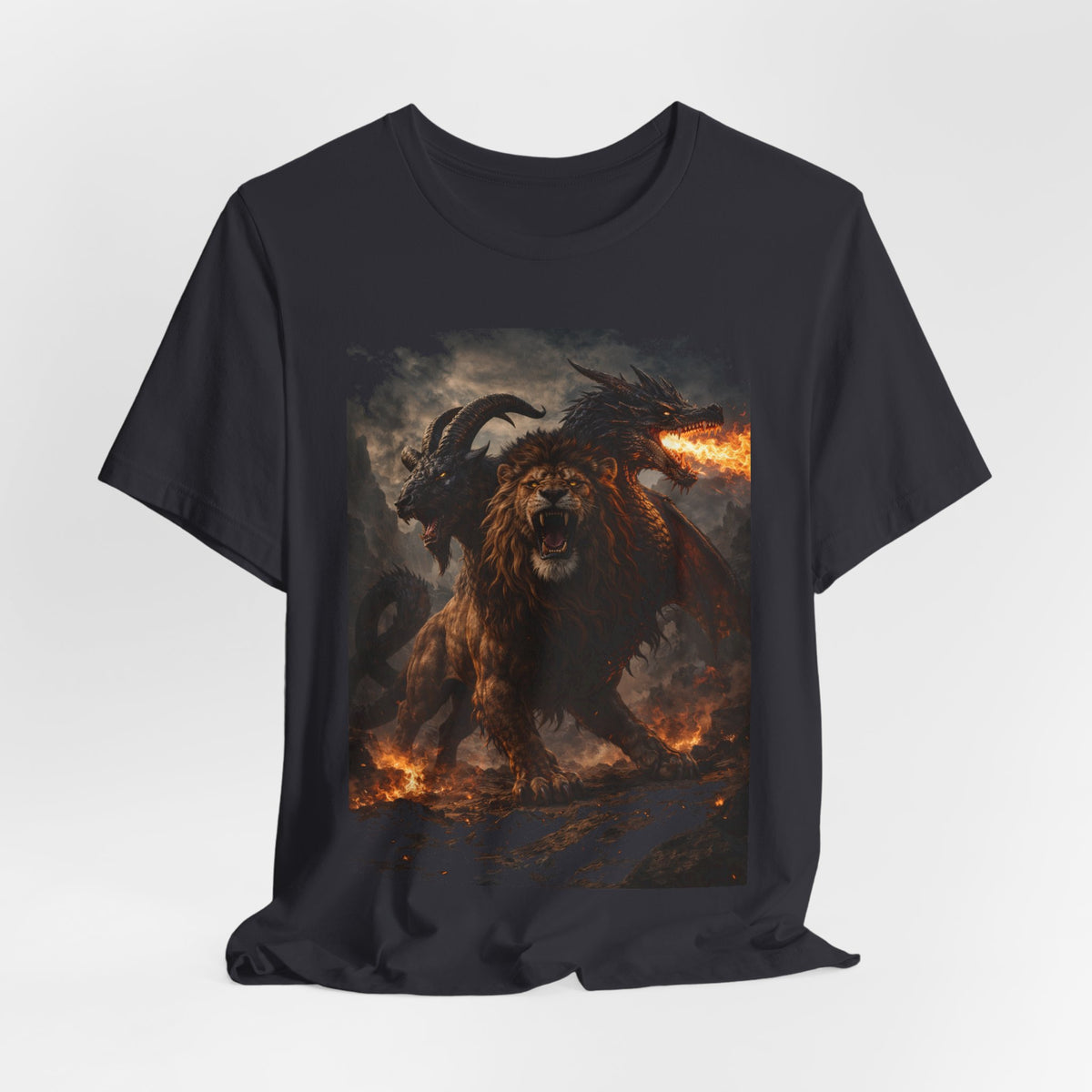Chimera is one of the most fascinating creatures-Hellfire Beast Graphic T-Shirt