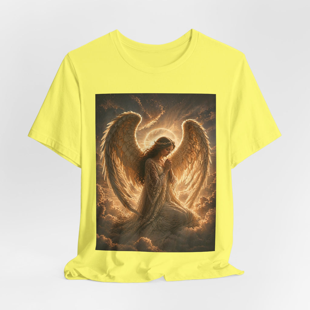 Angel Wings T-Shirt — Golden Seraph Prayer Tee