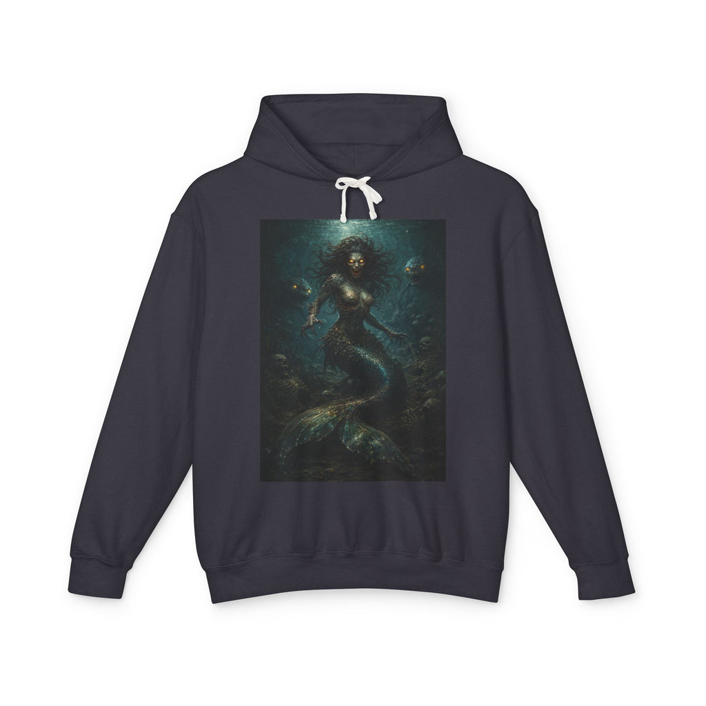 Mermaid Abyss Hoodie — Dark Ocean Fantasy Graphic Sweatshirt