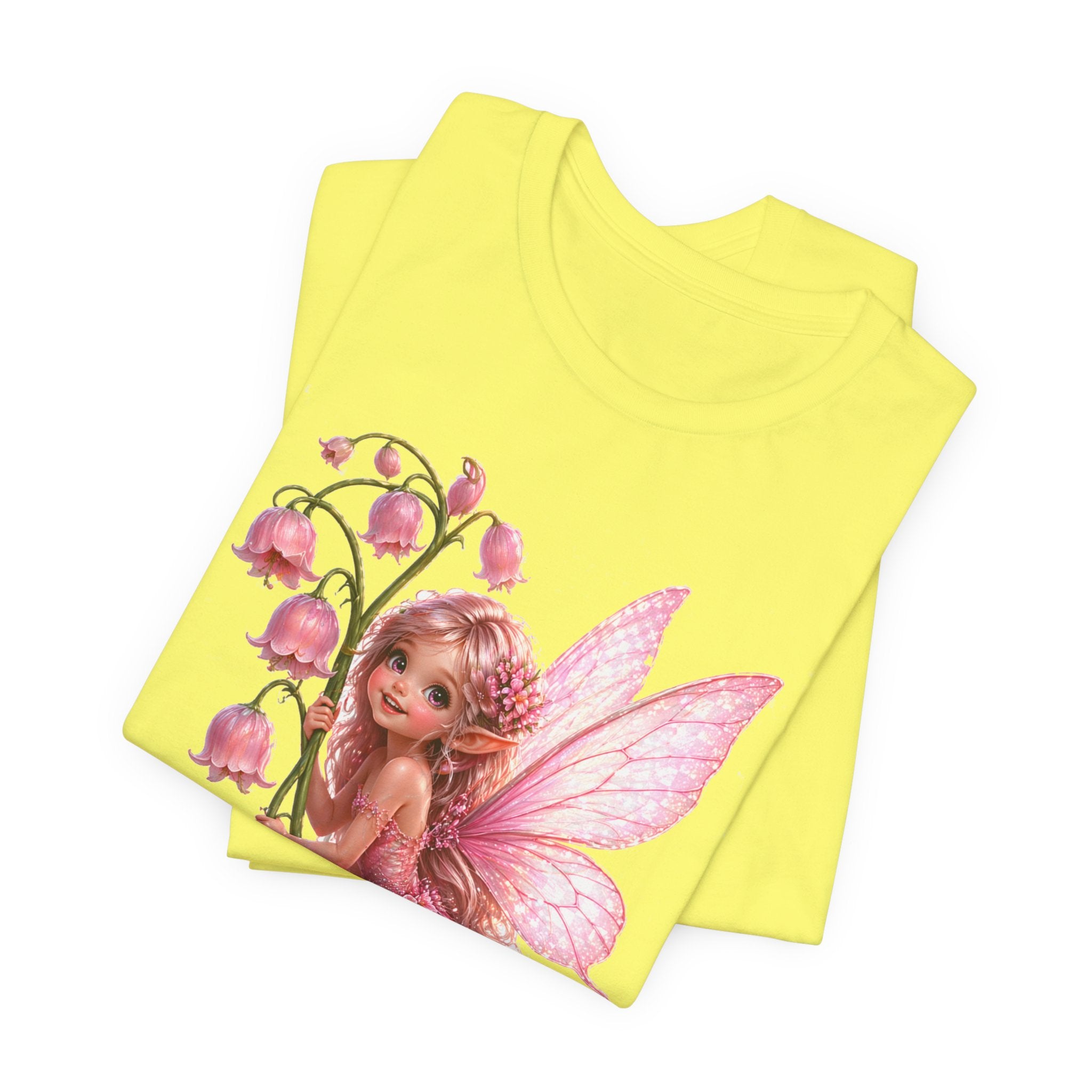Pink Lily Fairy T-Shirt — Cute Floral Fairytee for Kids & Adults