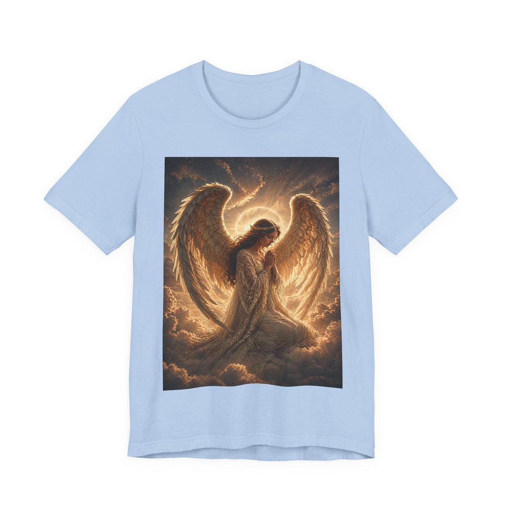Angel Wings T-Shirt — Golden Seraph Prayer Tee