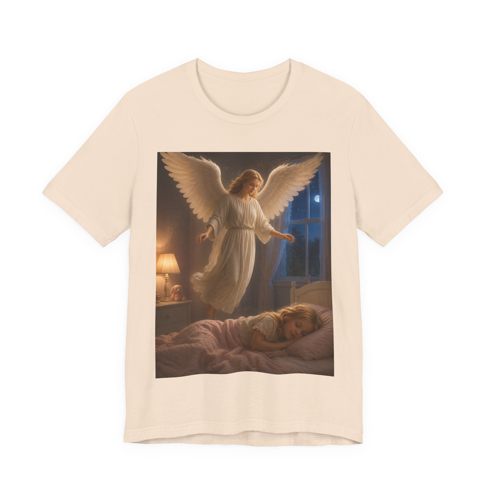 Guardian Angel T‑Shirt — Peaceful Night Prayer Tee for Kids & Parents