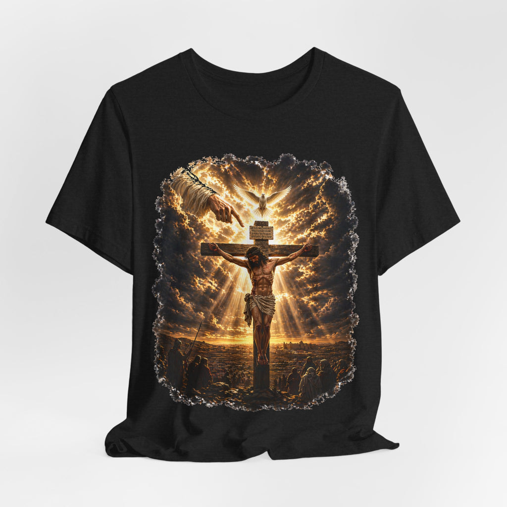 Crucifixion Sunrise T-Shirt — Jesus on the Cross Spiritual Faith Tee