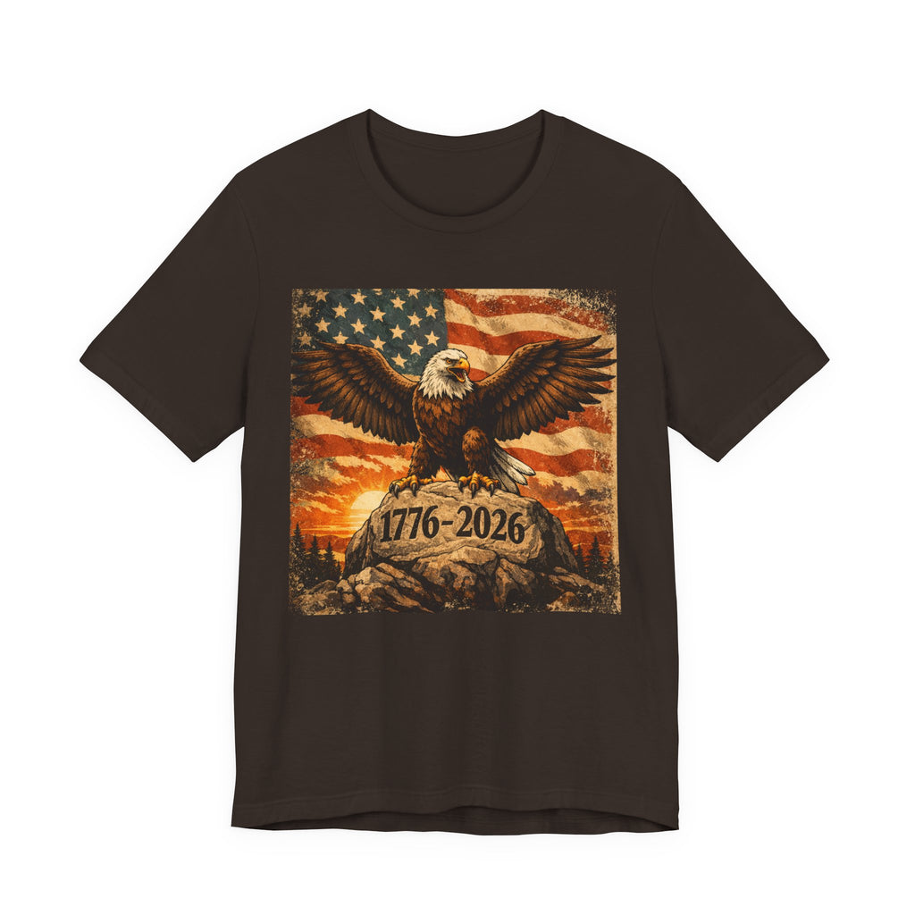 Patriotic Eagle Tee — 1776-2026 American Flag Graphic T-Shirt