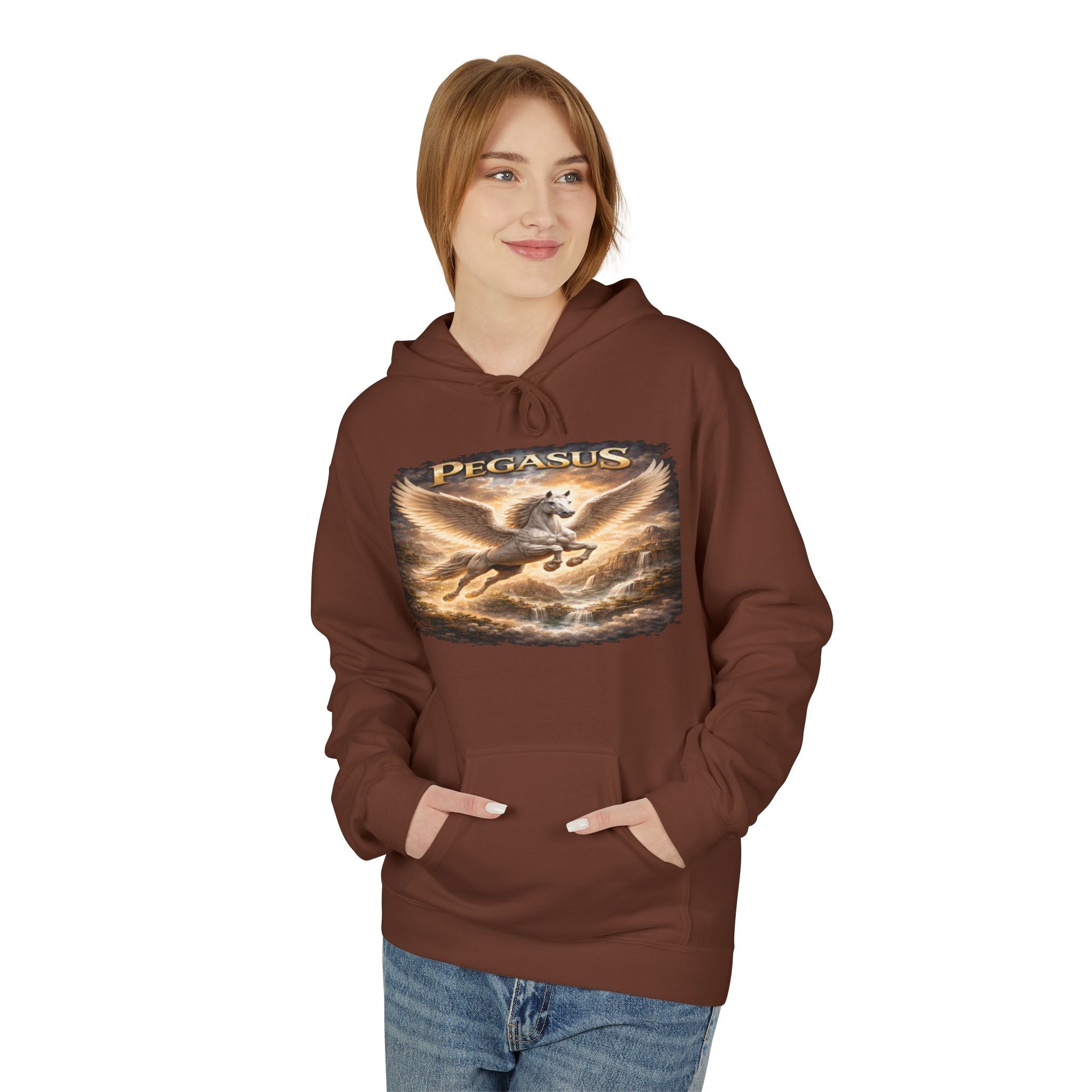 Pegasus Mythic Hoodie — Vintage Flying Horse Graphic