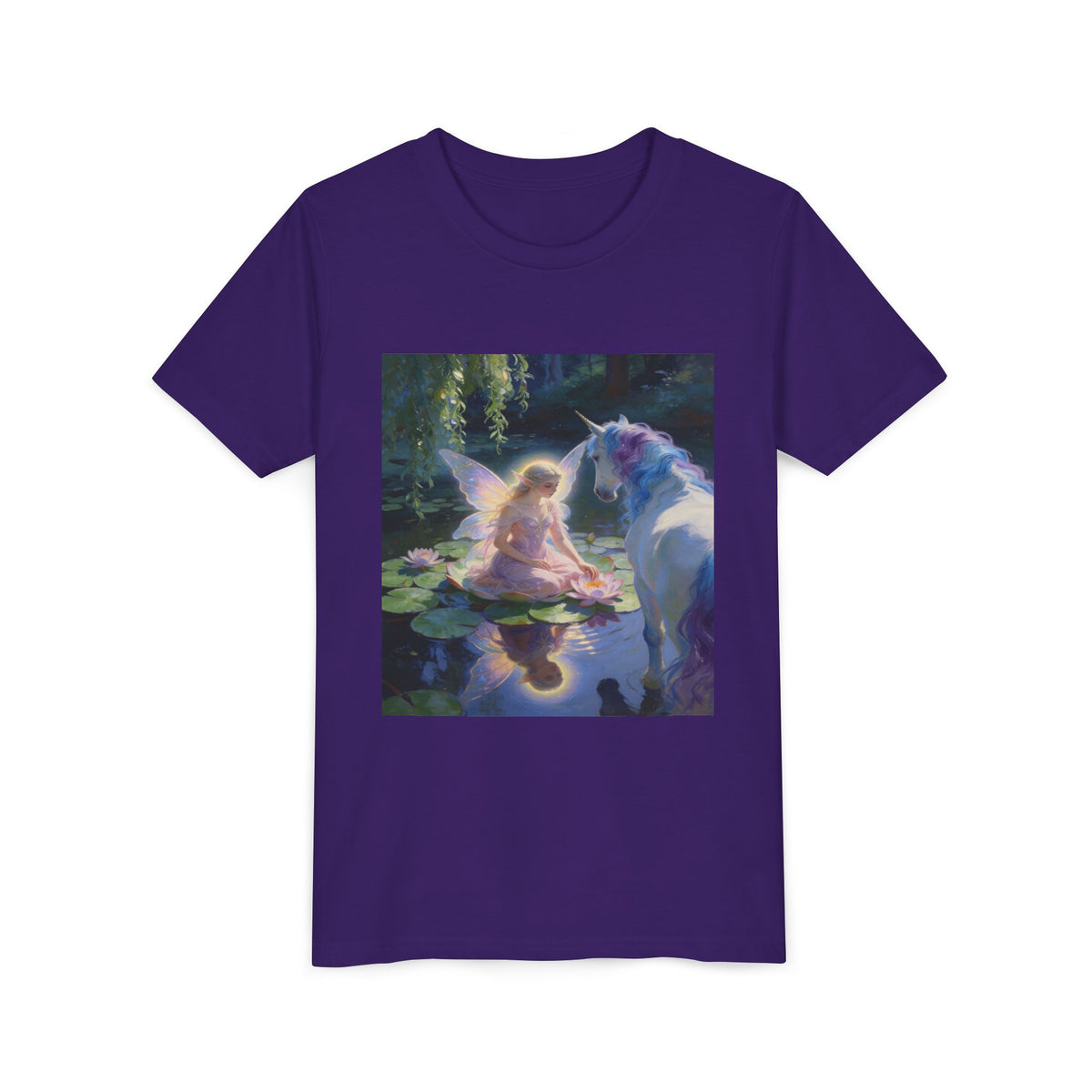 Youth Tee — Fairy and Unicorn Magic Print