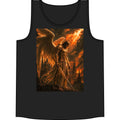 Fiery Fallen Angel Tank Top — Gothic Metal Concert Muscle Tee