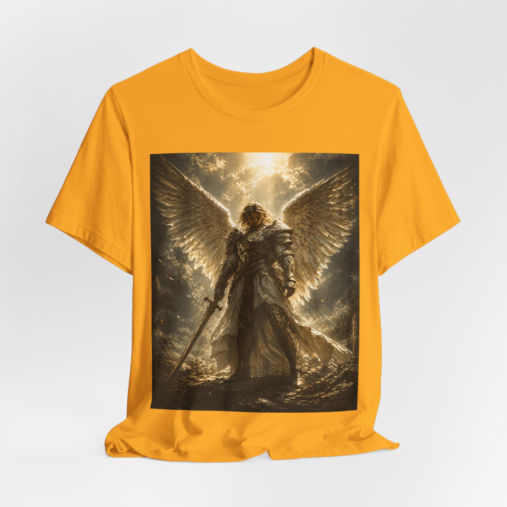 Angel Warrior Graphic Tee — Celestial Armor Archangel T-Shirt