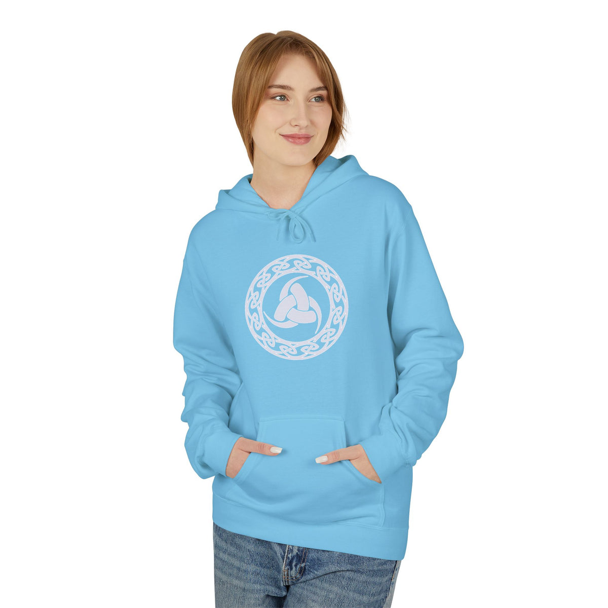 Viking Celtic Knot Hoodie –The Triple Horn of Odin – The Horn Triskelion