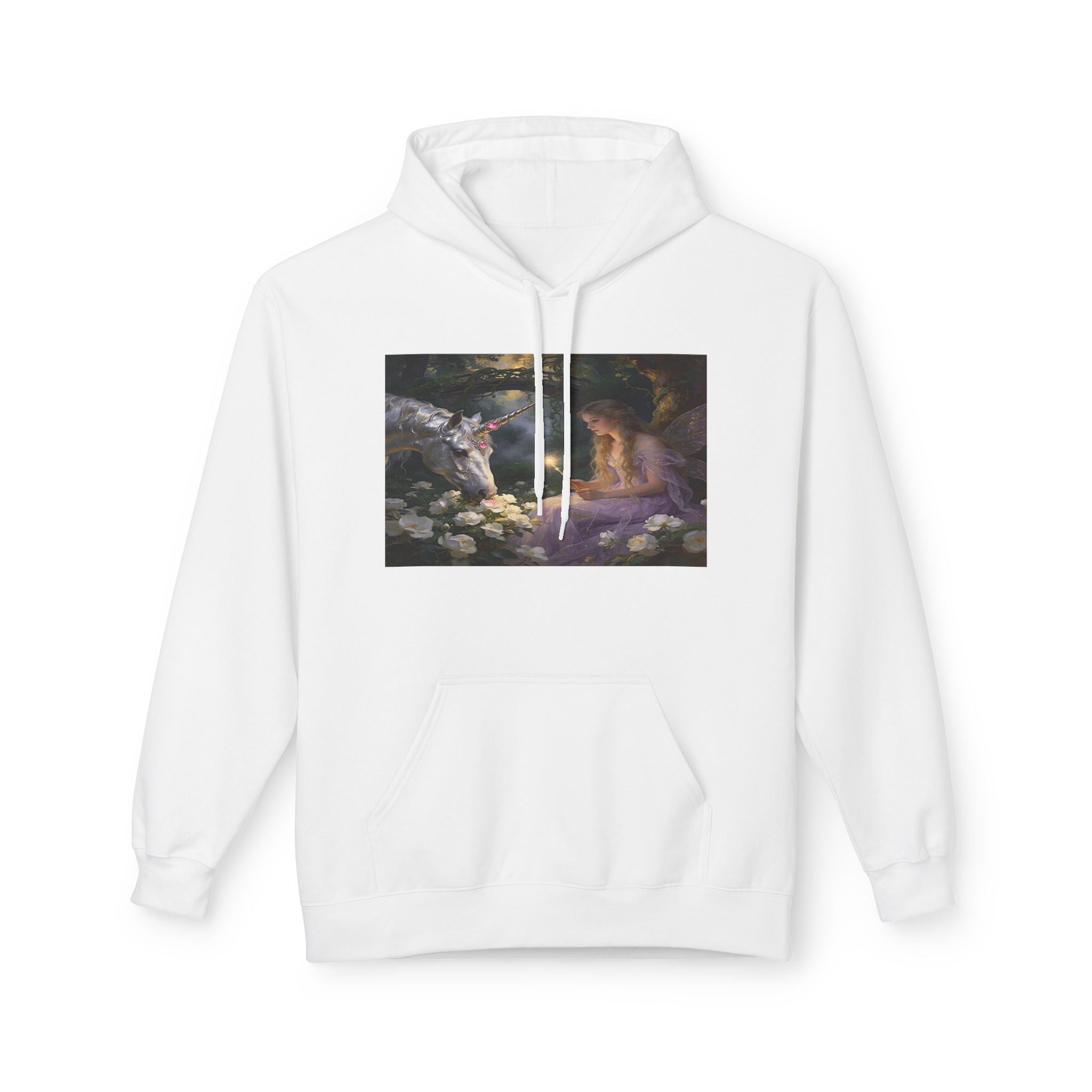 Fairy and Unicron cotton Hoodie — Vintage Painting Pullover