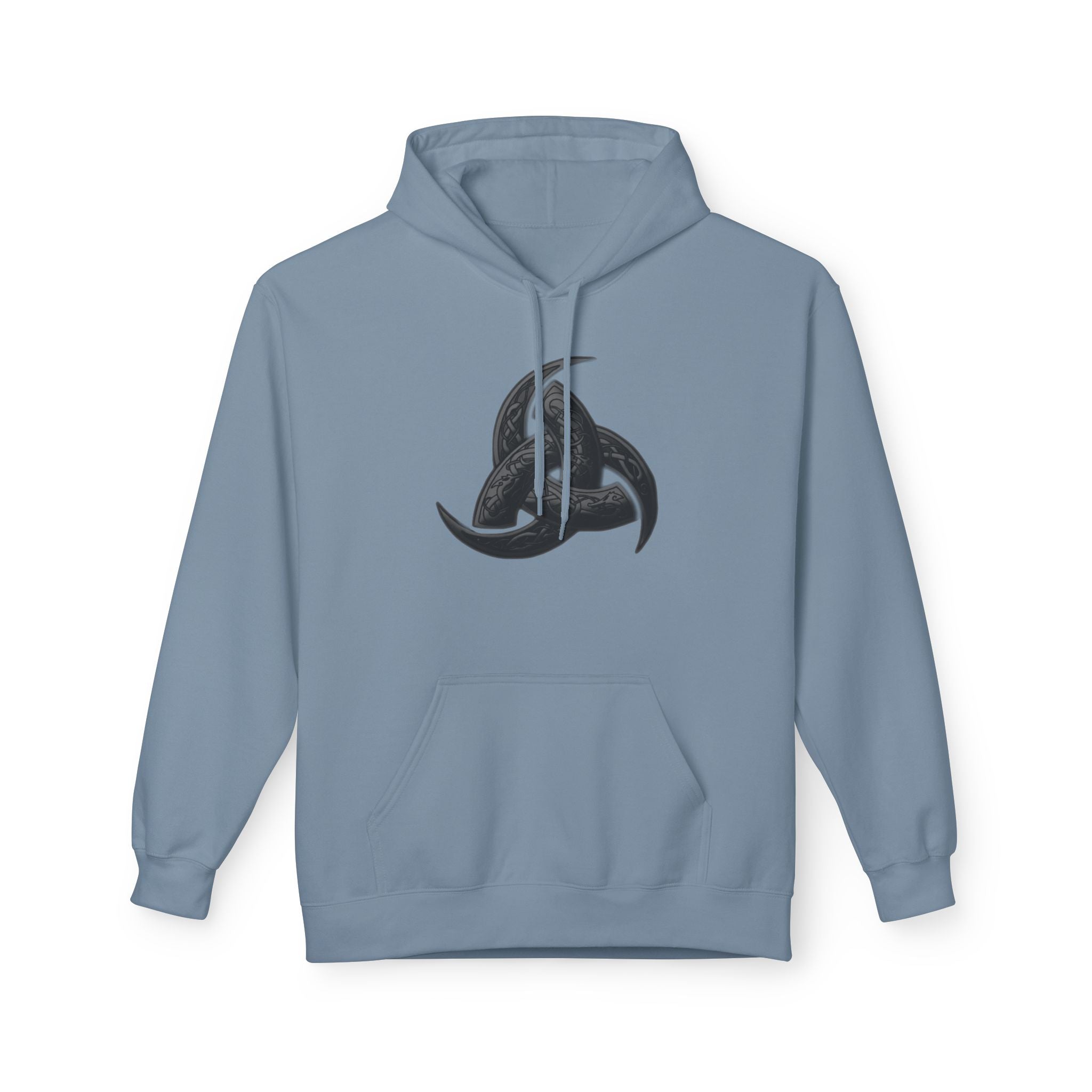 The Triple Horn of Odin is a Viking symbol  Fleece Hoodie
