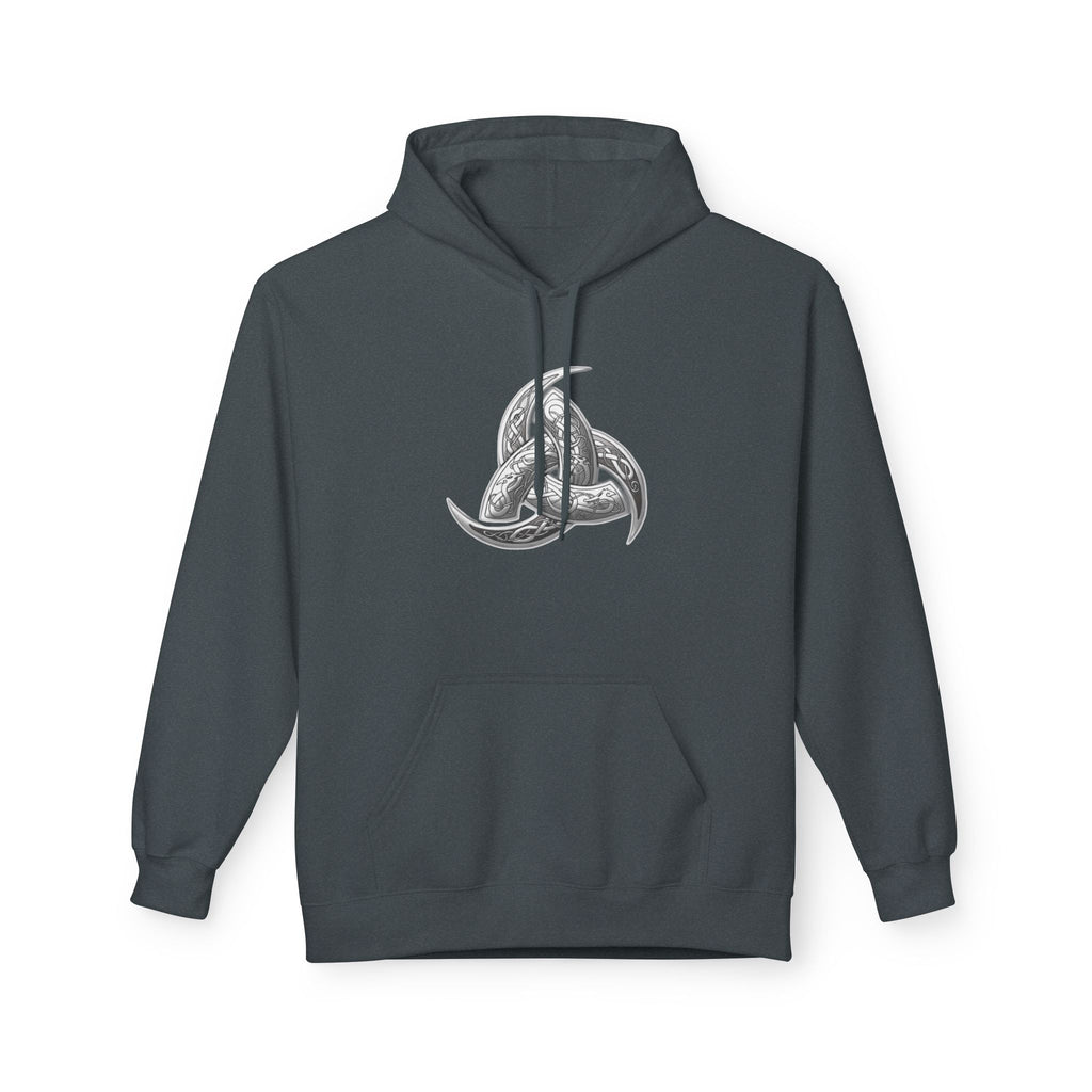 Viking Triple Horns Hoodie — Norse Valknut Knot Graphic Pullover