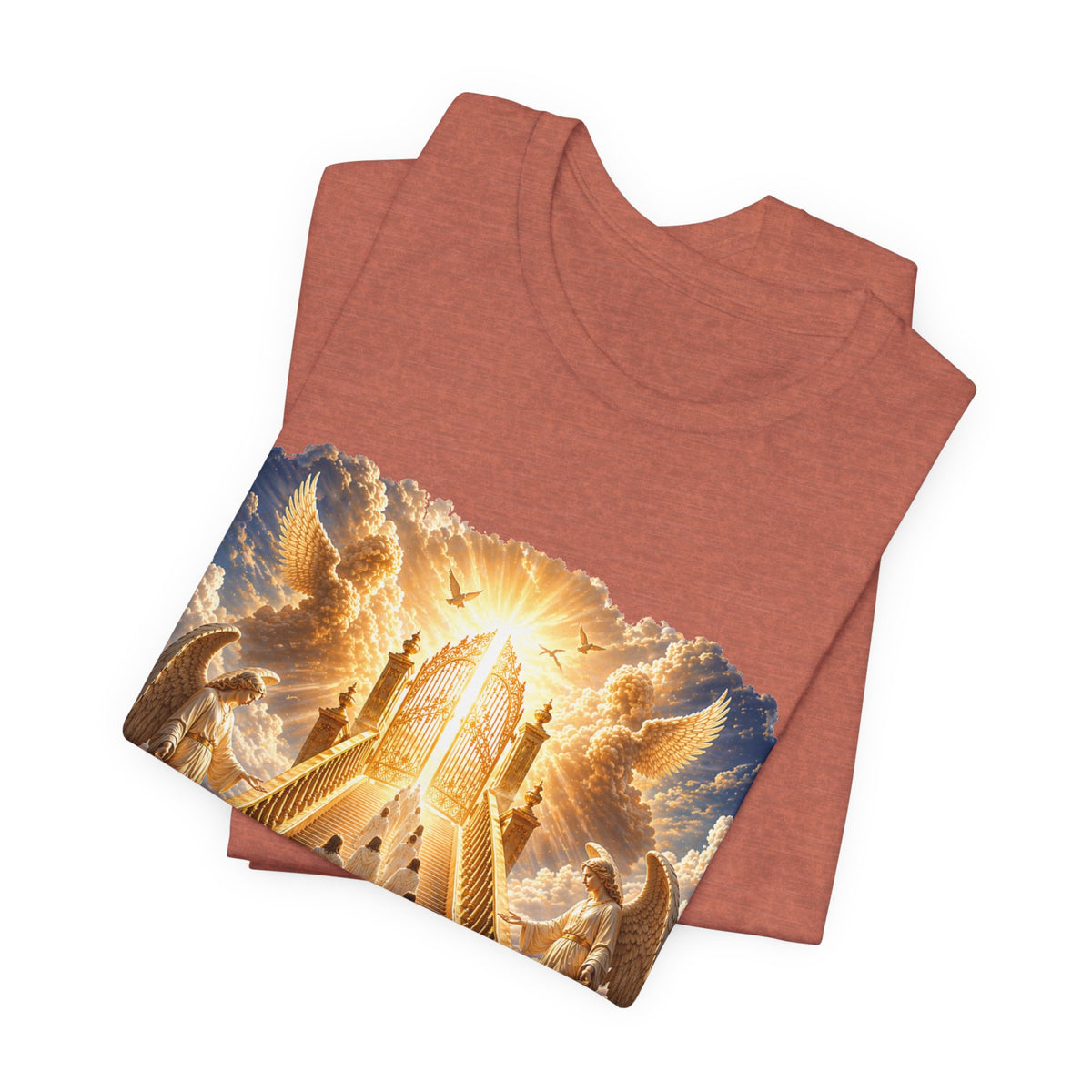 Christian Heaven Stairway T‑Shirt — "Only a Few May Enter" Religious Graphic Tee