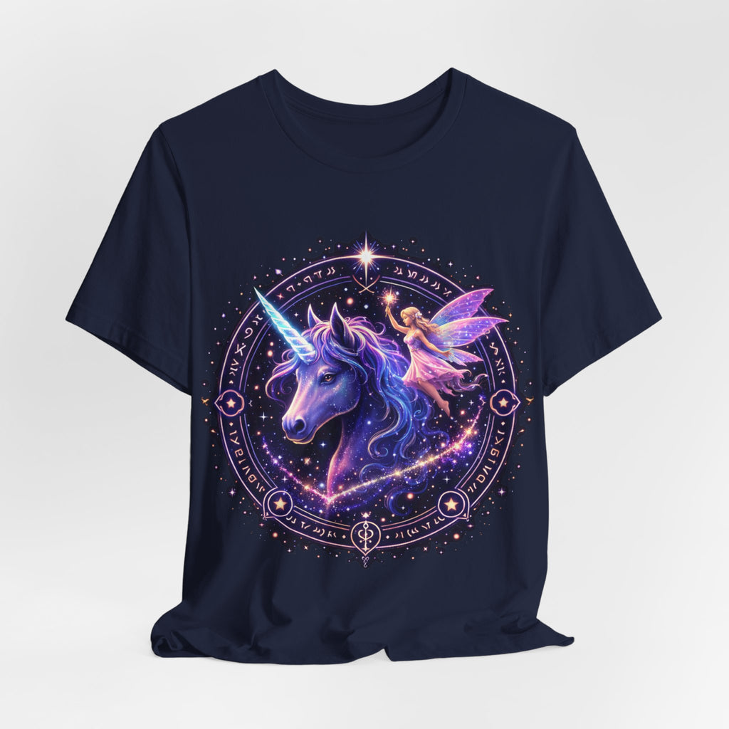 Unicorn & Fairy Galaxy Tee — Magical Fantasy Graphic T-Shirt