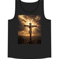 Christian Crucifix Tank Top — Jesus on the Cross with Radiant Light