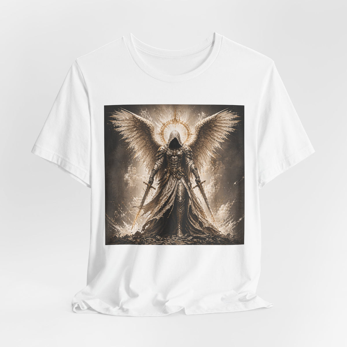 Angel Warrior T-Shirt — Gothic Archangel Graphic Tee