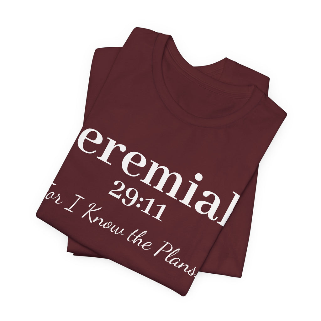 Jeremiah 29:11 Inspirational Bible Verse T‑Shirt — Faith Christian Tee