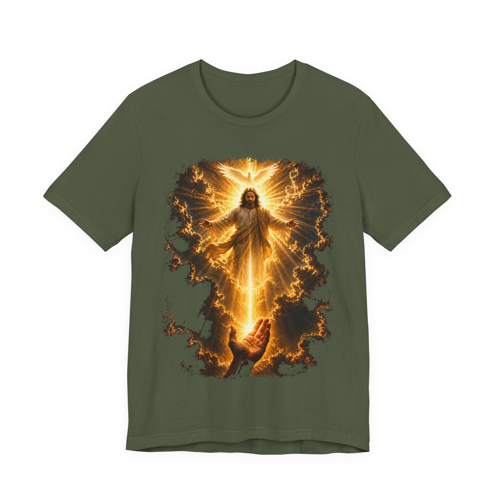 Jesus Ascension Tee — Radiant Resurrection Christian T‑Shirt