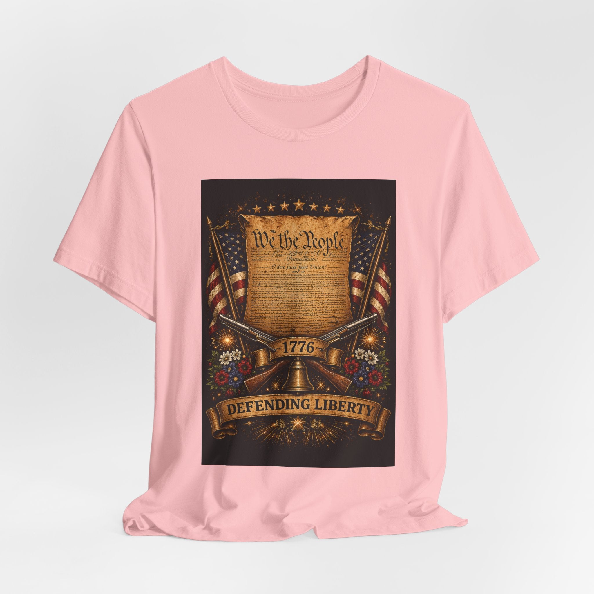 Defending Liberty 1776 T-Shirt — 'We the People' Patriotic Constitution Tee