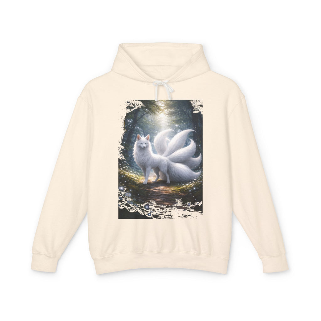 Kitsune Forest Hoodie — Mystical Nine-Tailed Fox Sweatshirt