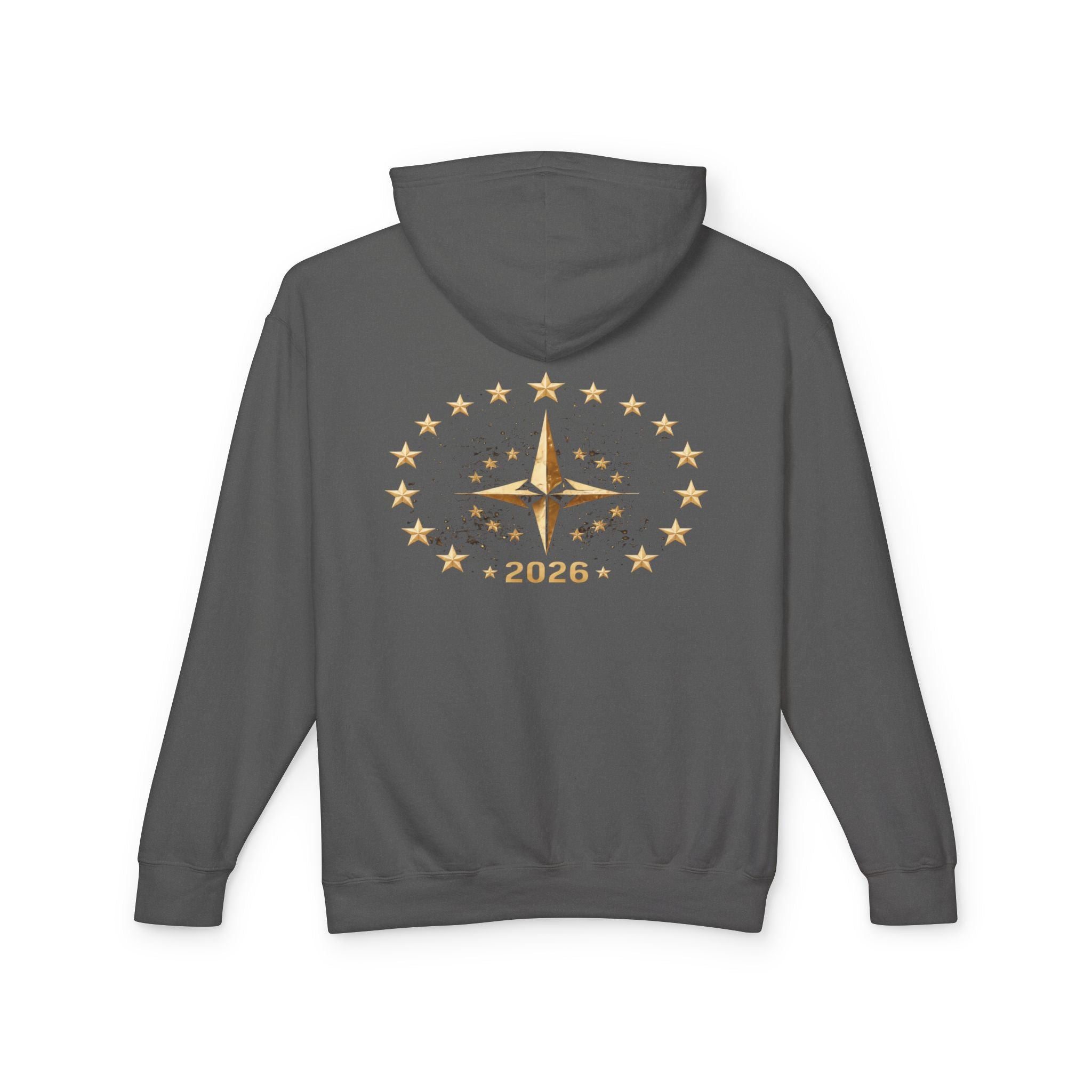United By The Stars Eagle Flag Hoodie — "Stronger Together" Patriotic Military Veteran Pullover