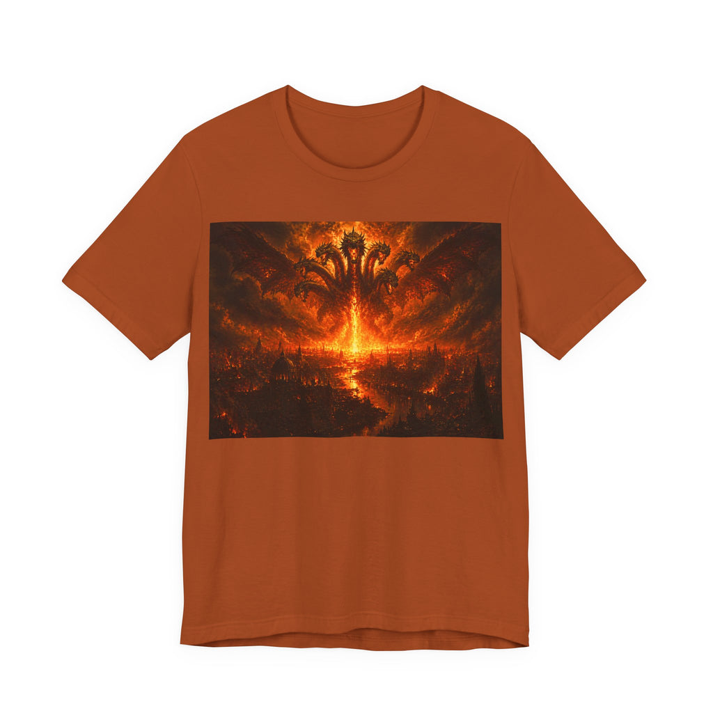 The seven headed dragon from the end of times T‑Shirt — Dark Graphic Tee