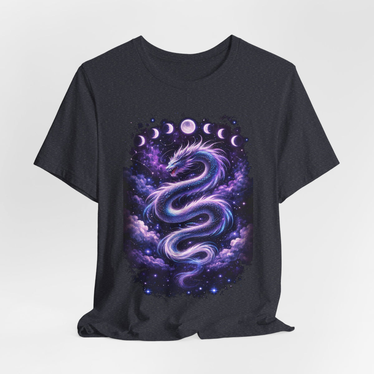 Mystic Moon Dragon T-Shirt — Cosmic Lunar Phases Tee