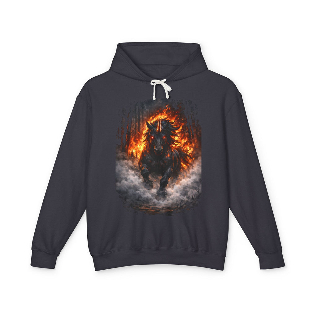 Fiery Horse Hoodie — Flaming Stallion Graphic Sweatshirt