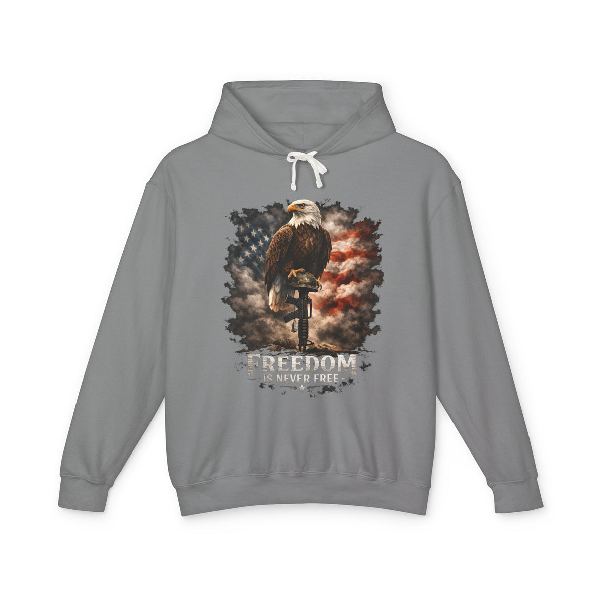 Freedom Eagle Hoodie – American Flag Bald Eagle Graphic Sweatshirt
