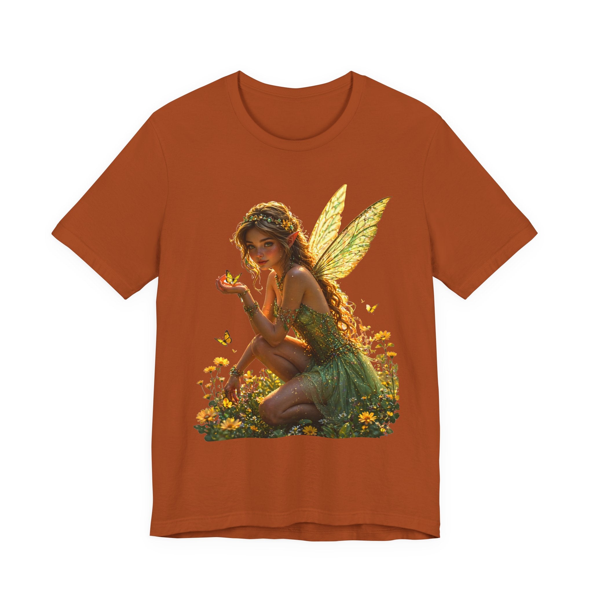 Fairy Garden T‑Shirt — Whimsical Sunlit Fairy Illustration Tee