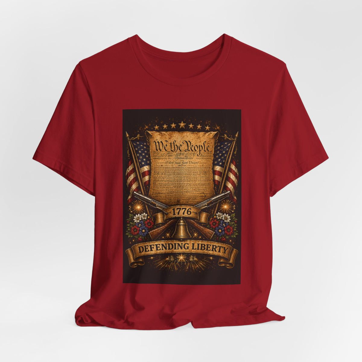Defending Liberty 1776 T-Shirt — 'We the People' Patriotic Constitution Tee