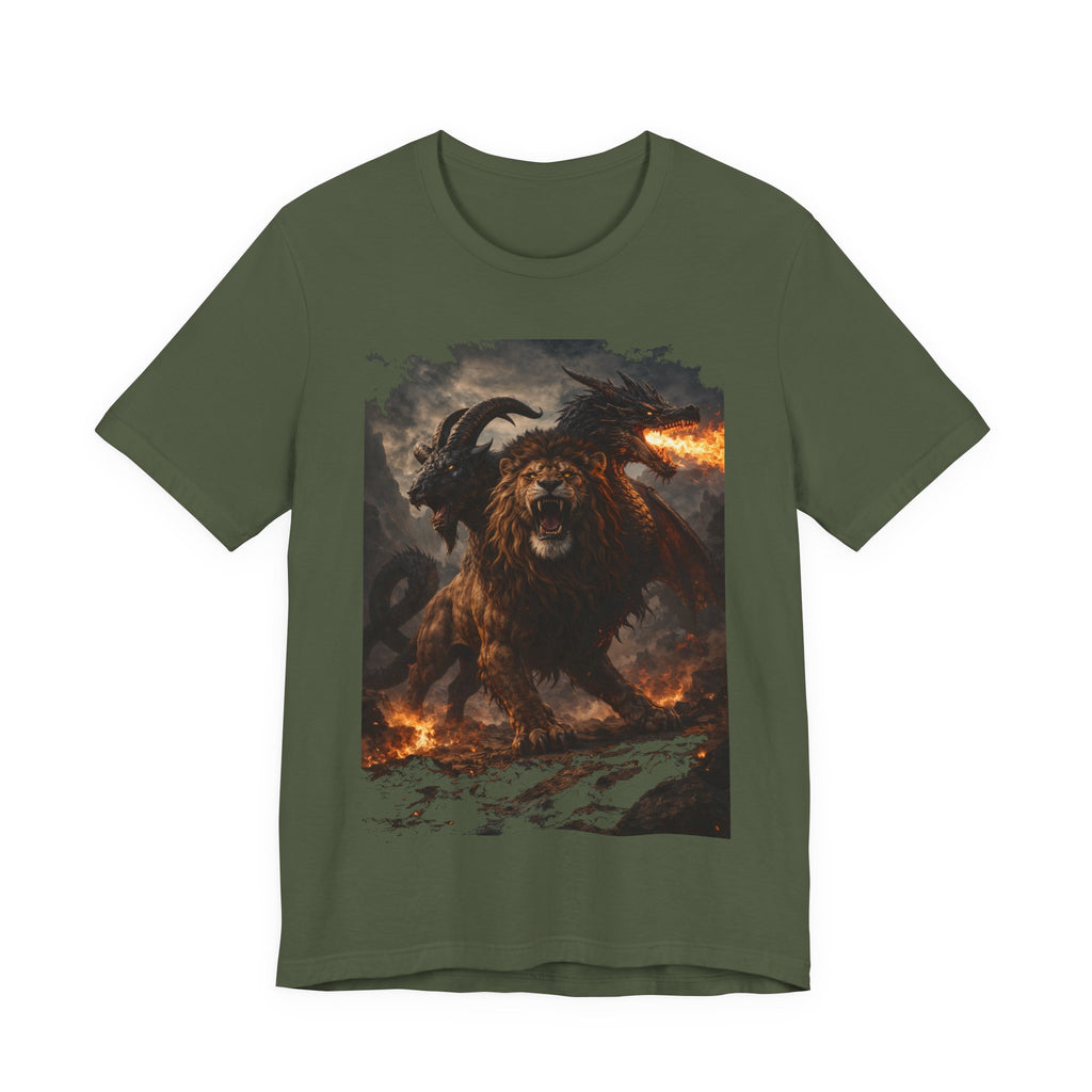 Chimera is one of the most fascinating creatures-Hellfire Beast Graphic T-Shirt