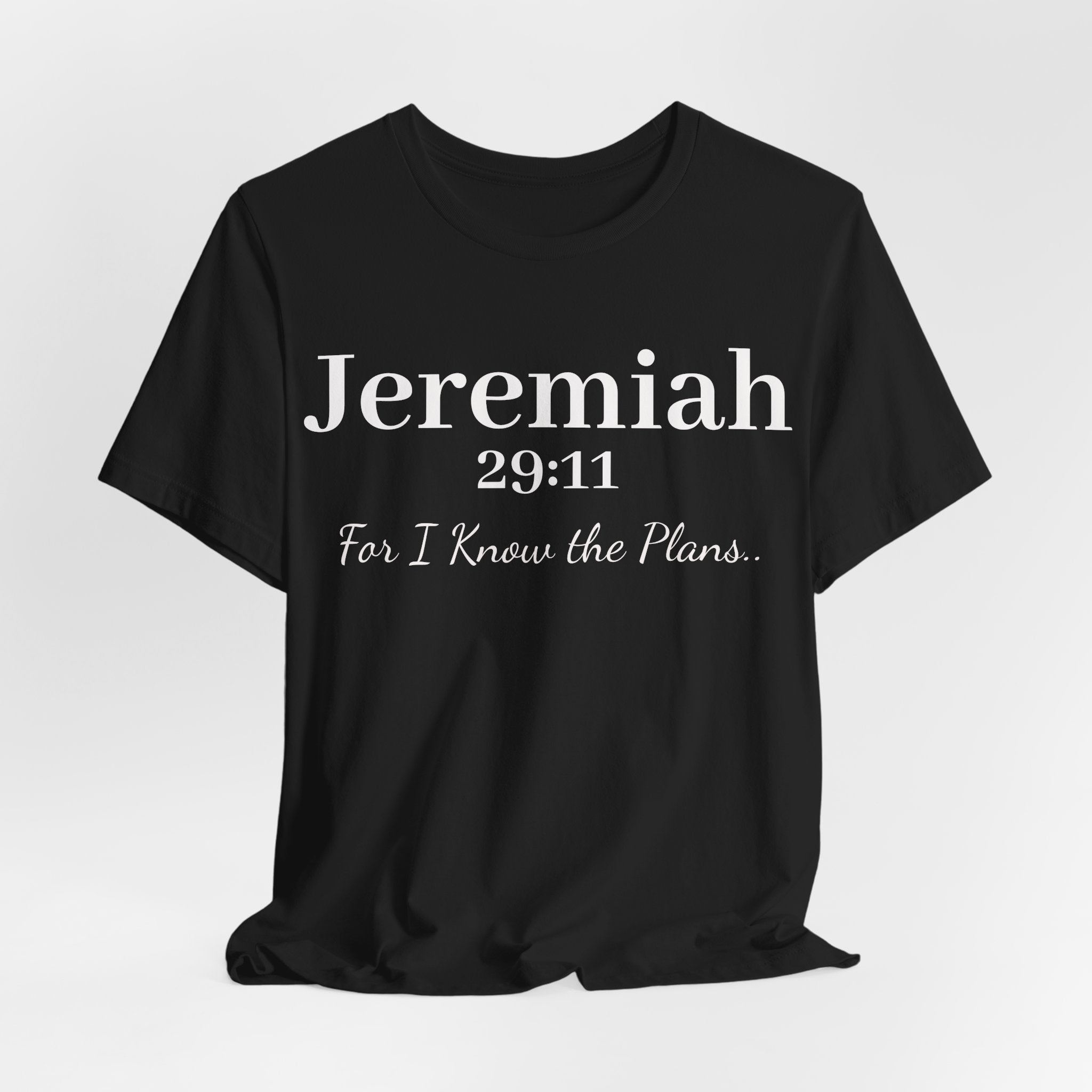 Jeremiah 29:11 Inspirational Bible Verse T‑Shirt — Faith Christian Tee