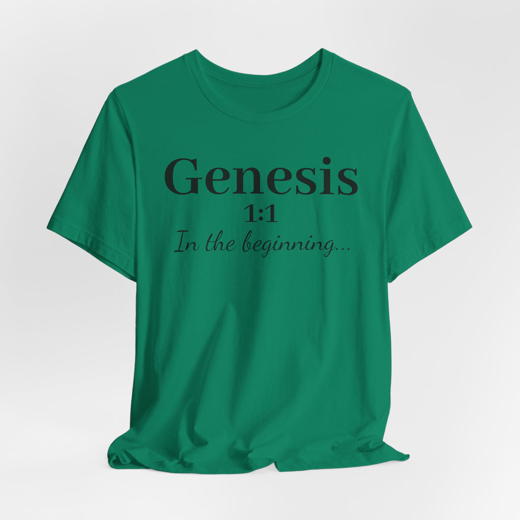 Genesis 1:1 "In the beginning" Christian Tee