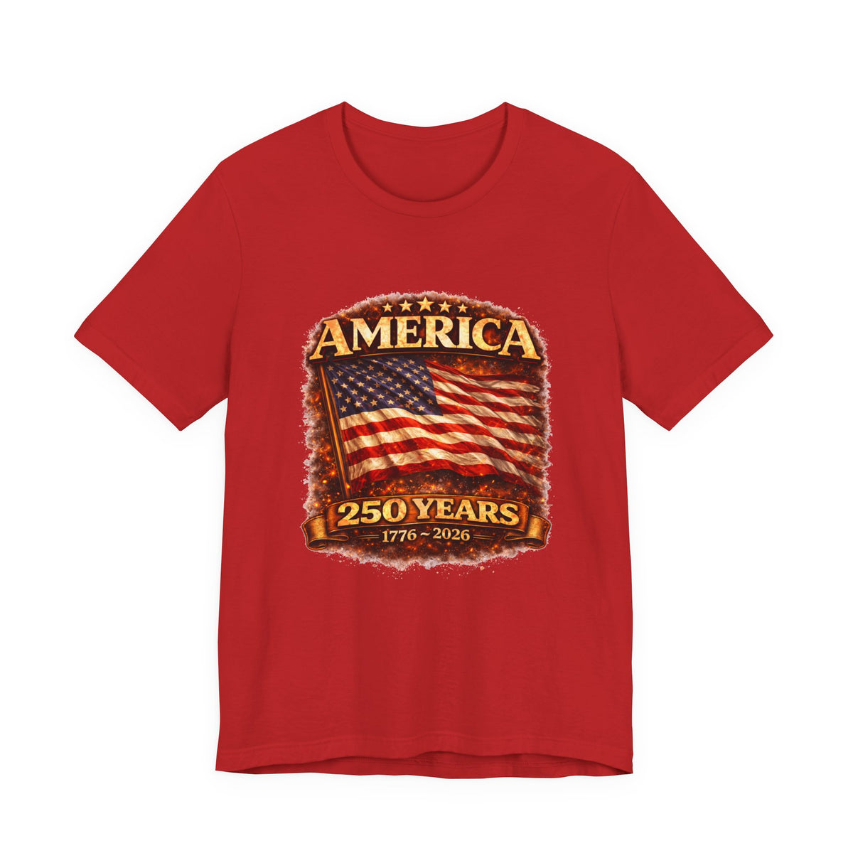 America 250 Years Flag T-Shirt – 1776–2026 Bicentennial Celebration Tee