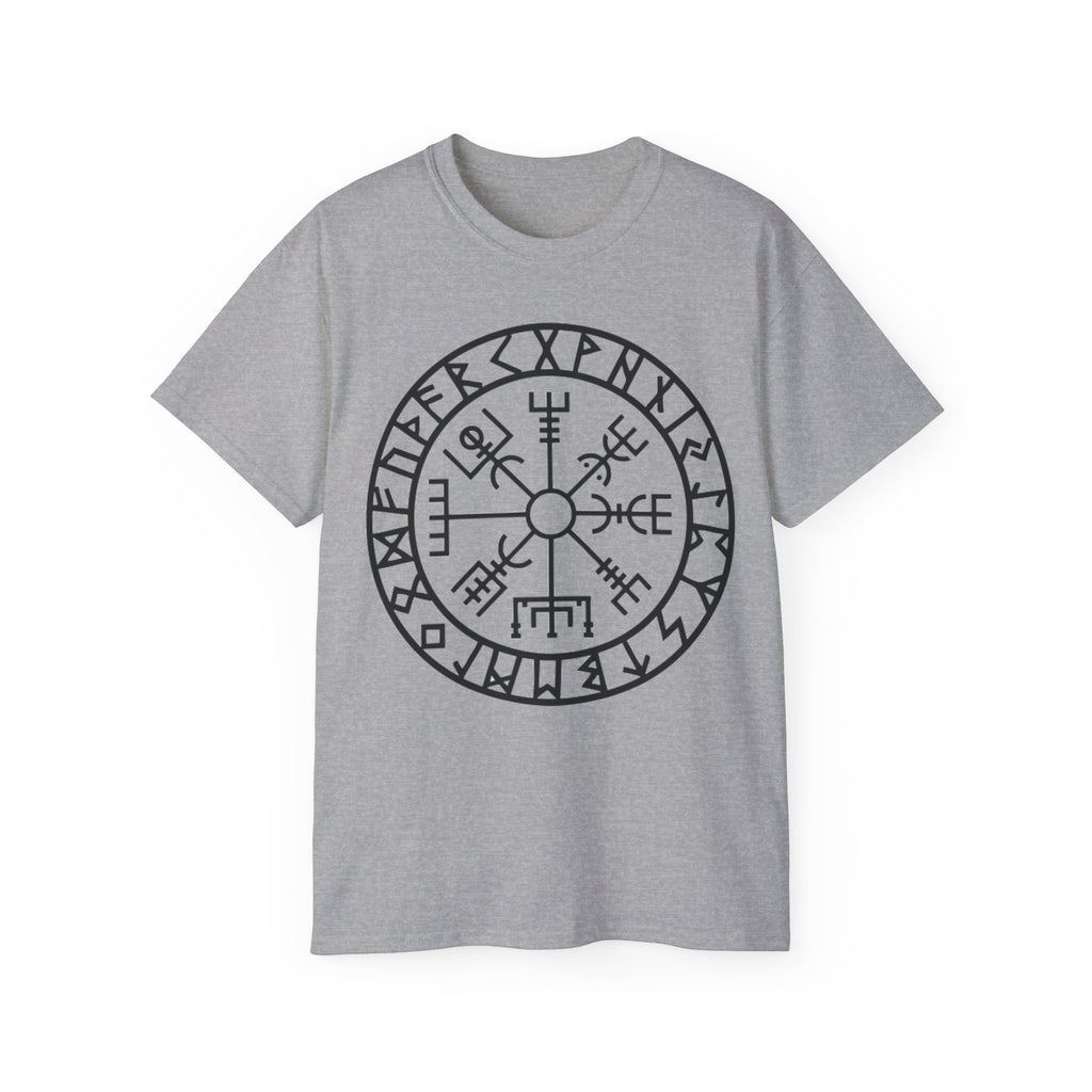 Viking Vegvisir Rune Cotton T‑Shirt