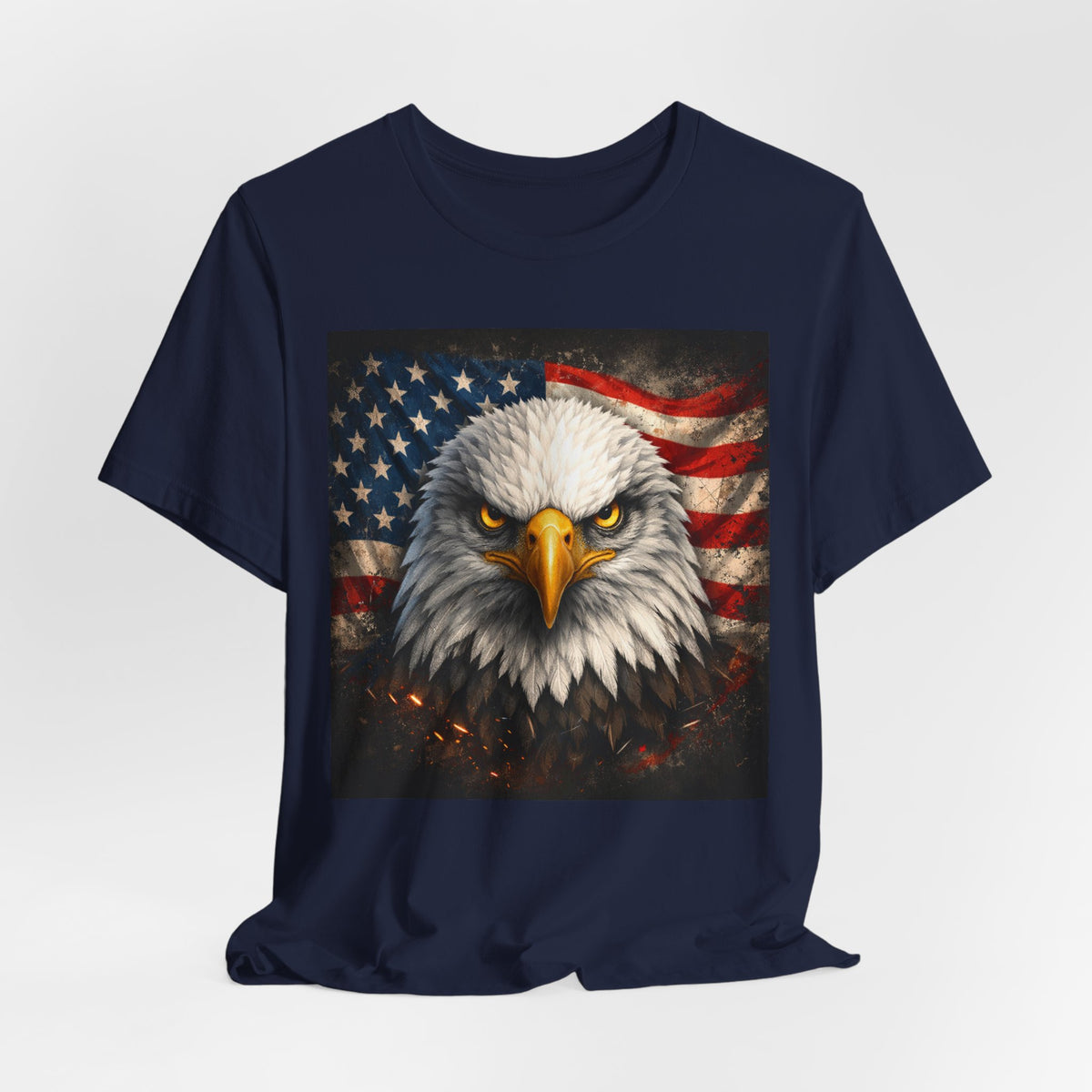 Patriotic Eagle T-Shirt – American Flag Bald Eagle Graphic Tee