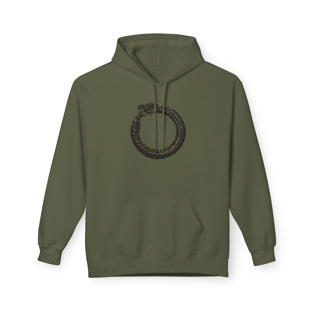 The Serpent – Jörmungandr- Hoodie — Minimal Mythic Graphic Pullover