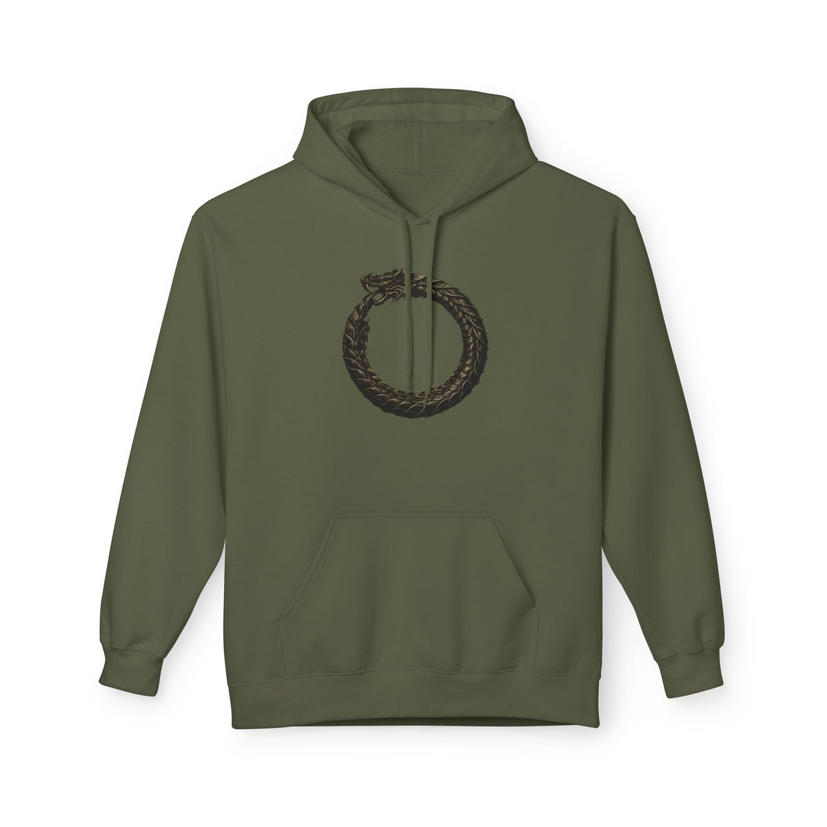 The Serpent – Jörmungandr- Hoodie — Minimal Mythic Graphic Pullover