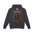 Cerberus Flames Hoodie — Mythical Three-Headed Dog Graphic Sweatshirt