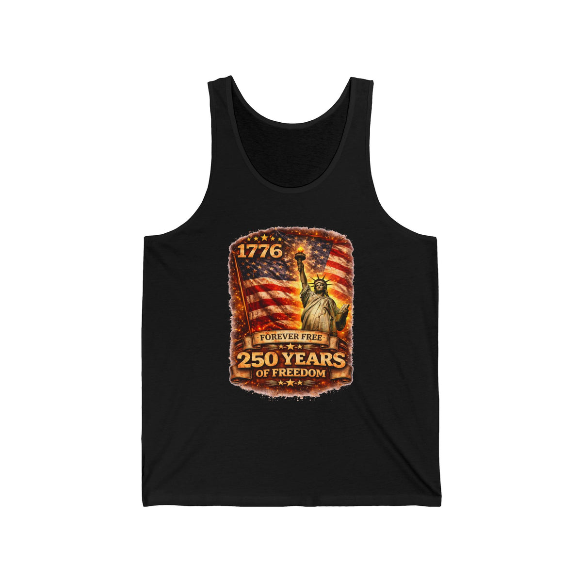 1776 Statue of Liberty Tank Top – 250 Years of Freedom Patriotic Tank