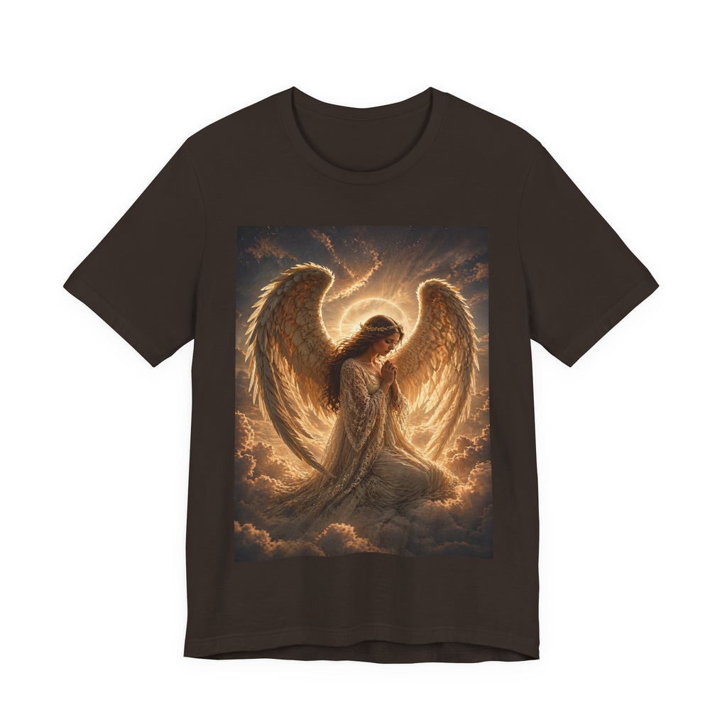 Angel Wings T-Shirt — Golden Seraph Prayer Tee