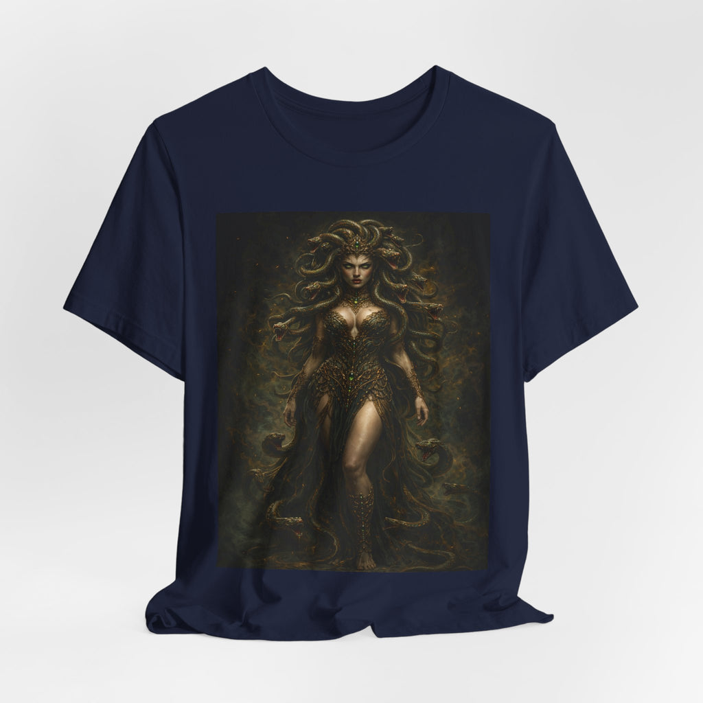 Medusa Goddess T‑Shirt — Mythic Dark Art Graphic Tee