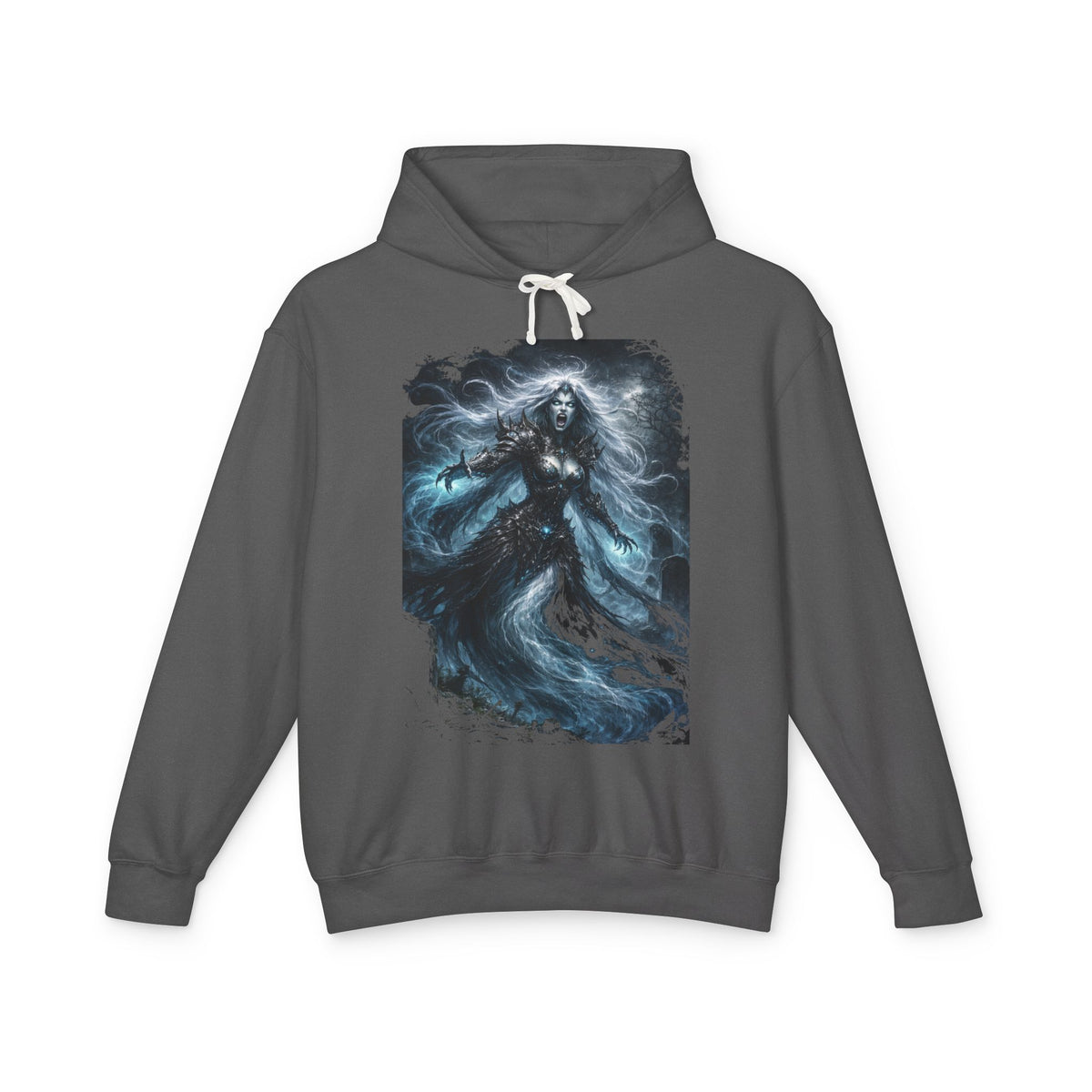 Gorgon  Hoodie — Mystic Sea Witch Graphic Hooded Sweatshirt