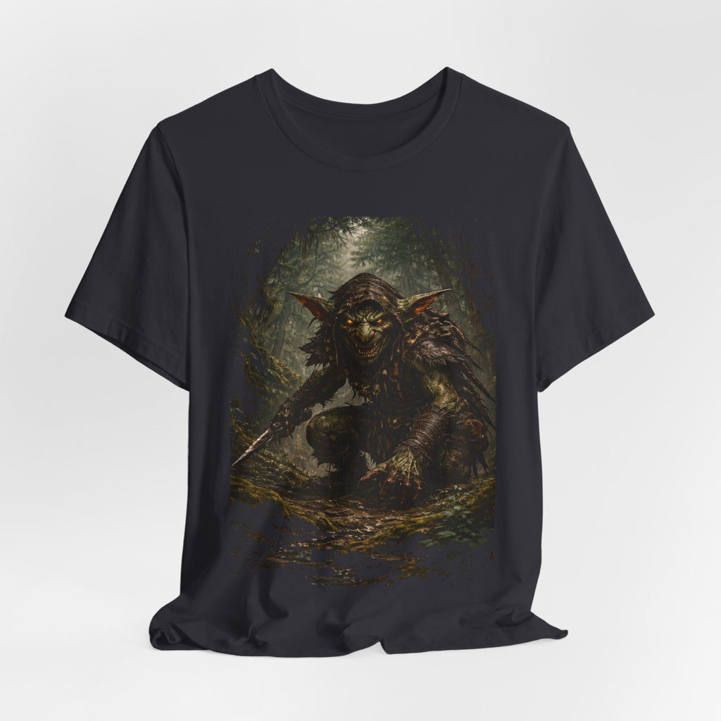 Goblin Warrior Graphic Tee — Dark Fantasy Monster T‑Shirt