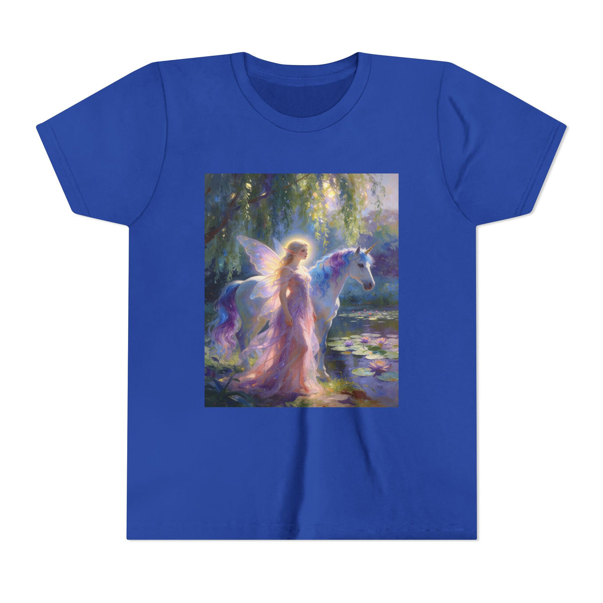 Youth Tee — Enchanted Fairy and Unicorn Graphic Tee