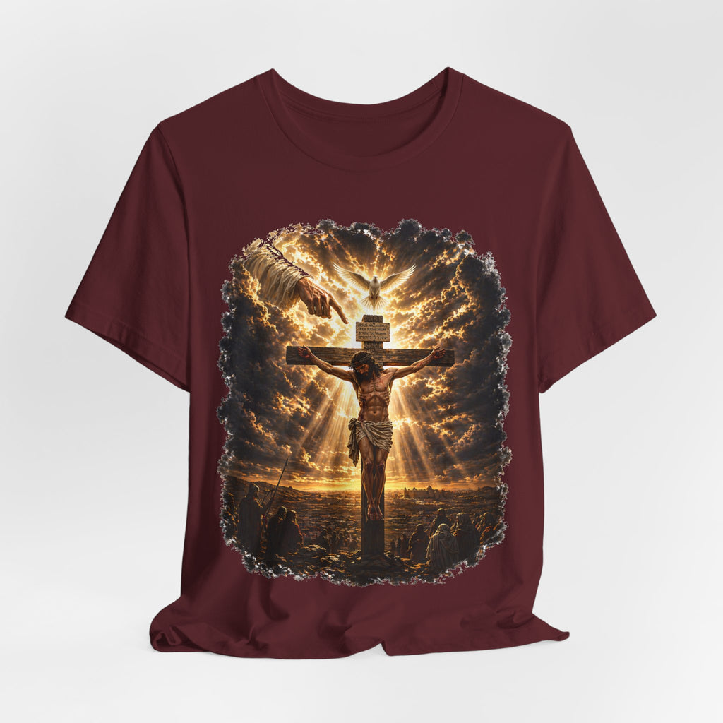Crucifixion Sunrise T-Shirt — Jesus on the Cross Spiritual Faith Tee